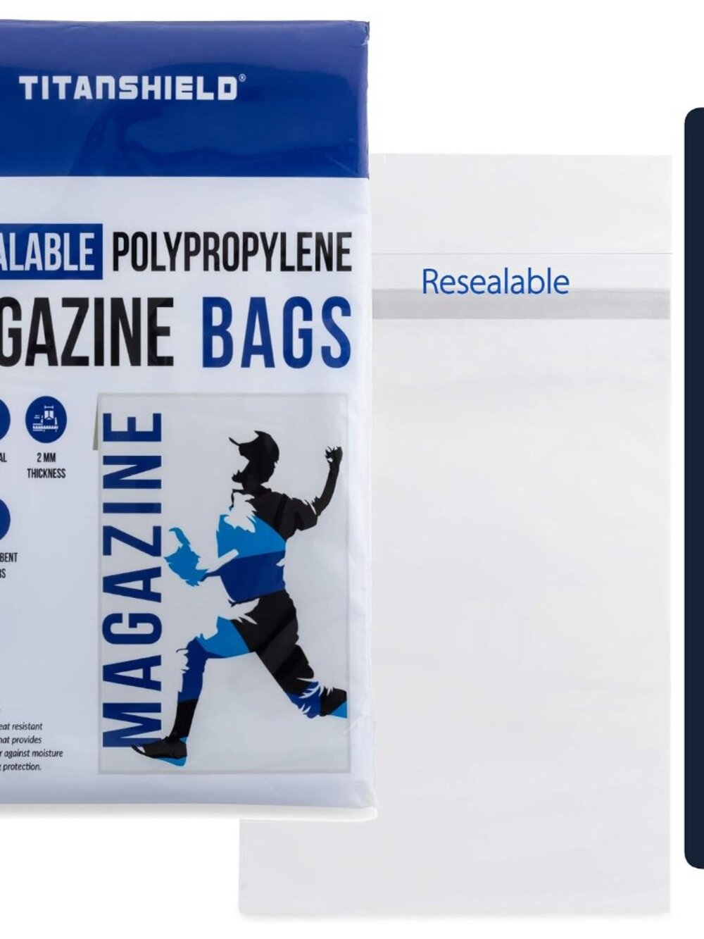 Resealable Magazine Bags 8-3/4" X 11-1/8" with 1-1/2" Flap. 150-Count